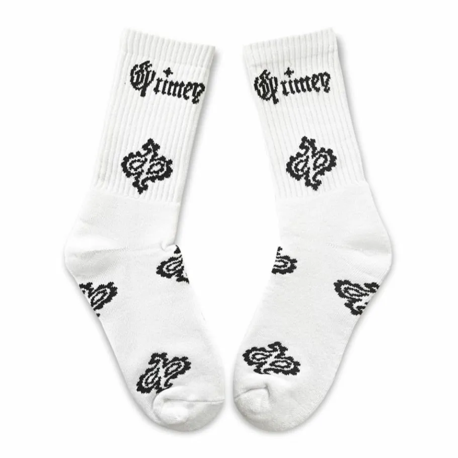 Grimey Calcetines Causing Panic Los Nite - White - Ss24 New