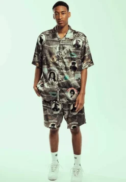 Grimey Camisa Supastar Satin - Green - Ss24 Online