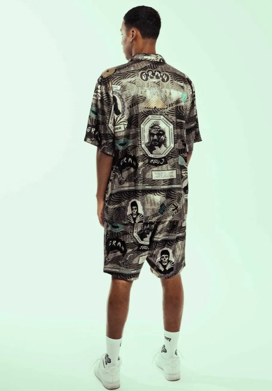 Grimey Camisa Supastar Satin - Green - Ss24 Online