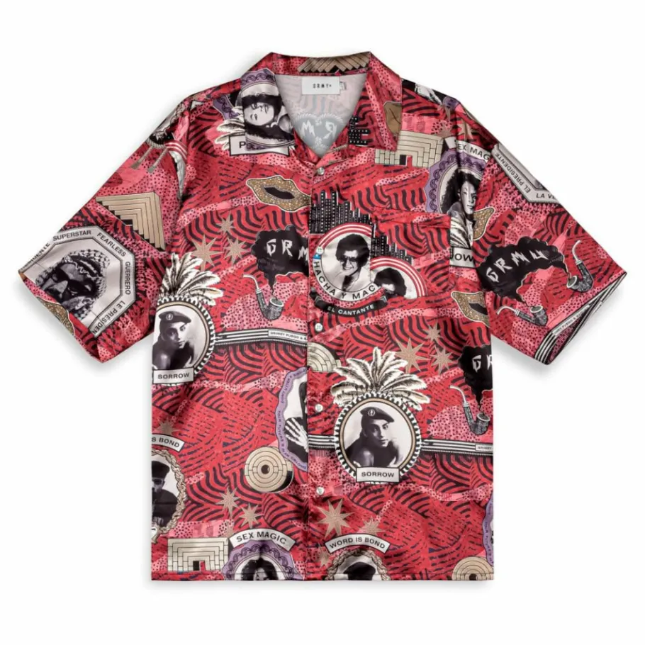 Grimey Camisa Supastar Satin - Red - Ss24 New