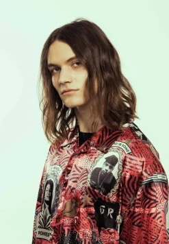 Grimey Camisa Supastar Satin - Red - Ss24 New