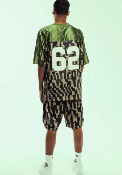 Grimey Camiseta De Football Lucky Dragon Mesh - Green - Ss24 Clearance