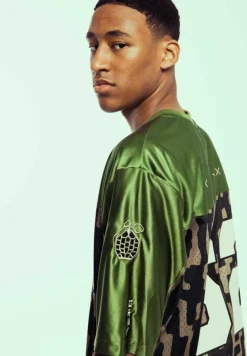 Grimey Camiseta De Football Lucky Dragon Mesh - Green - Ss24 Clearance