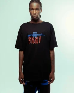 Grimey Camiseta Back At You Regular - Black - Fw23 Cheap