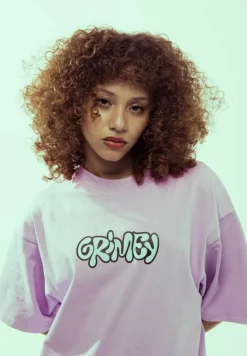 Grimey Camiseta Bloodsucker Oversized Heavyweight - Purple - Ss24 Best Sale