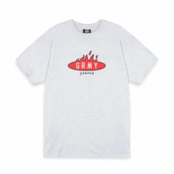 Grimey Camiseta Burn In Flames Regular - Sport Grey - Ss24 Flash Sale