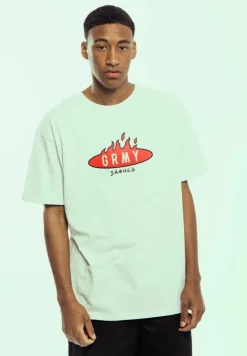 Grimey Camiseta Burn In Flames Regular - Sport Grey - Ss24 Flash Sale