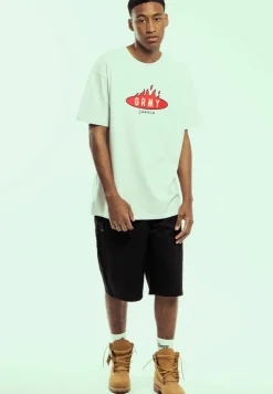 Grimey Camiseta Burn In Flames Regular - Sport Grey - Ss24 Flash Sale