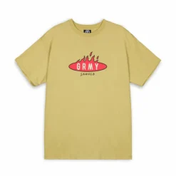 Grimey Camiseta Burn In Flames Regular - Khaki - Ss24 Flash Sale
