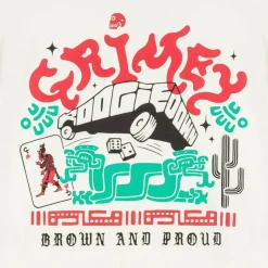 Grimey Camiseta Causing Panic The Charleston Blvd Regular - White - Ss24 Sale