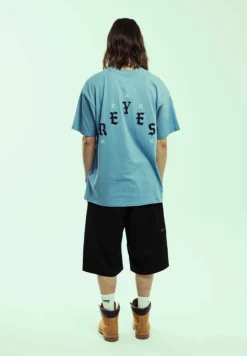 Grimey Camiseta Causing Panic The Mecha Regular - Blue - Ss24 Cheap