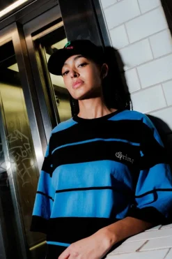 Grimey Camiseta Causing Panic Oversized - Blue - Ss24 Sale