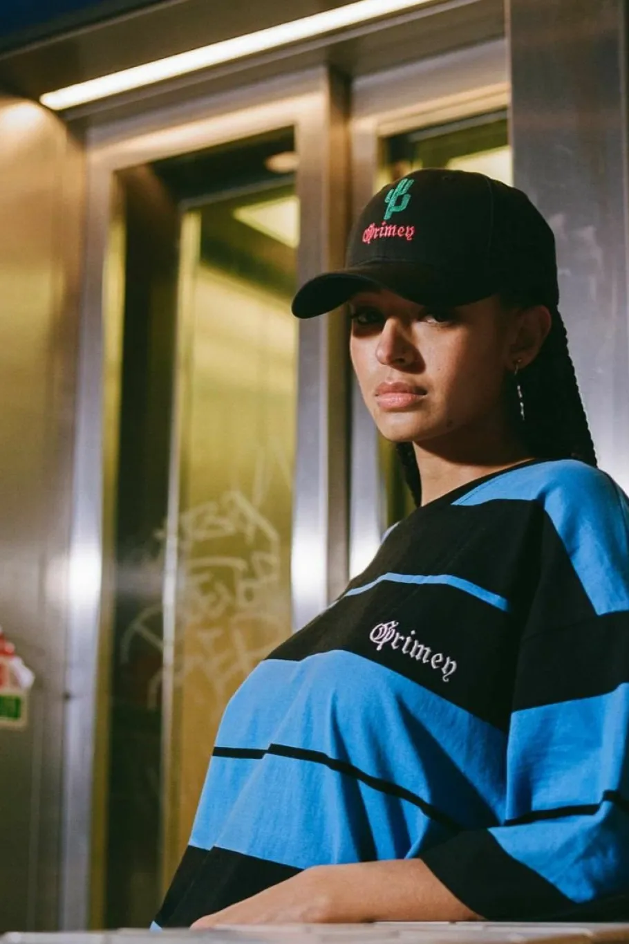 Grimey Camiseta Causing Panic Oversized - Blue - Ss24 Sale