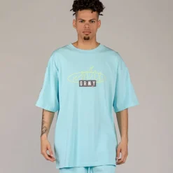 Grimey Camiseta Cloven Tongues Oversized - Blue - Summer 23 Shop