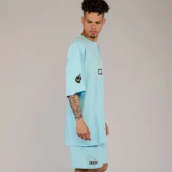 Grimey Camiseta Cloven Tongues Oversized - Blue - Summer 23 Shop