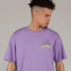 Grimey Camiseta Cloven Tongues Saqueo Regular - Violet - Summer 23 Cheap
