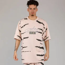 Grimey Camiseta Cloven Tongues All Over Print Oversized - Cream - Summer 23 Hot