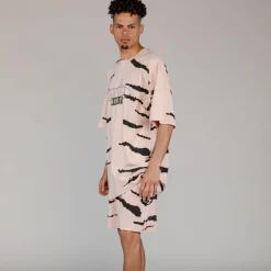 Grimey Camiseta Cloven Tongues All Over Print Oversized - Cream - Summer 23 Hot