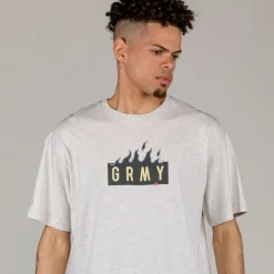 Grimey Camiseta Cloven Tongues Grmy Regular - Sport Grey - Summer 23 Sale