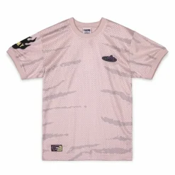 Grimey Camiseta Cloven Tongues All Over Print Mesh - Cream - Summer 23 Clearance