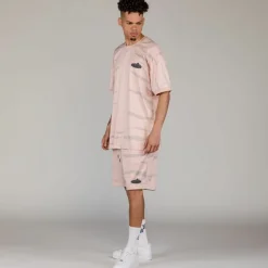 Grimey Camiseta Cloven Tongues All Over Print Mesh - Cream - Summer 23 Clearance