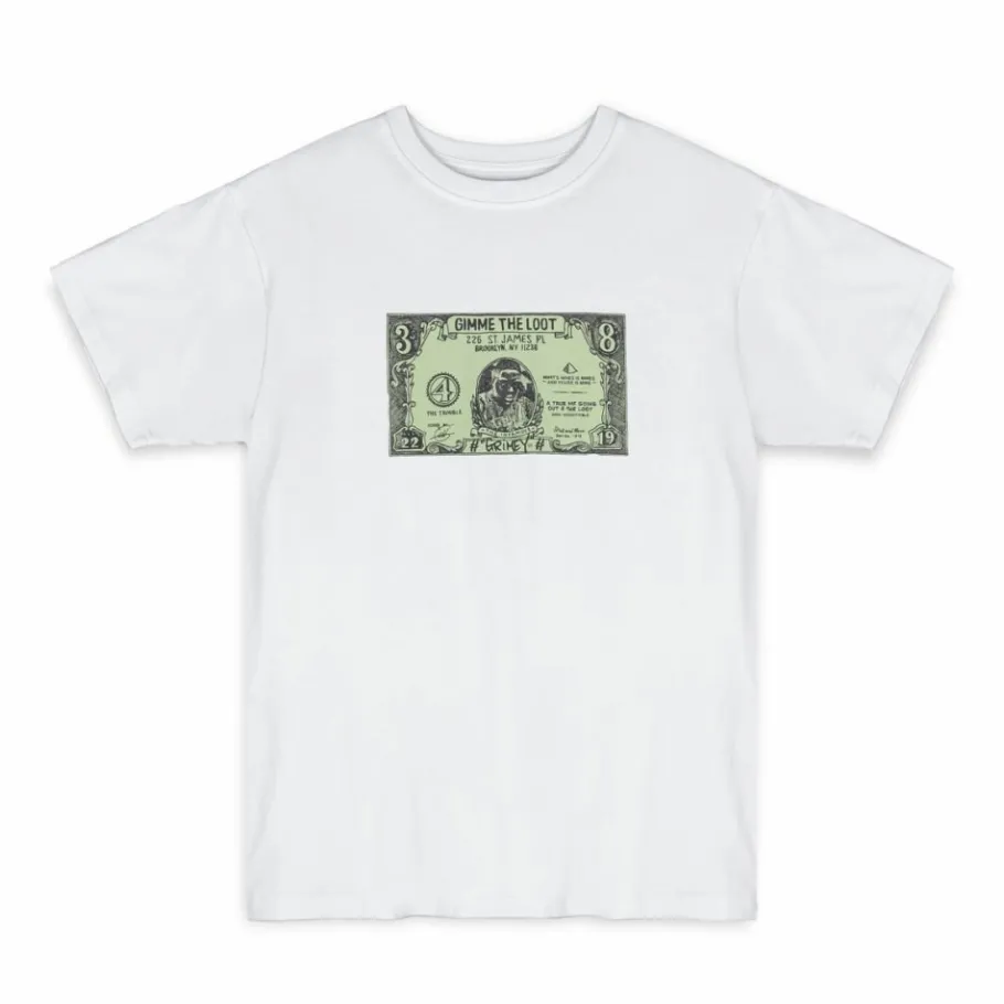 Grimey Camiseta Dime Sack - White - Spring 23 Best