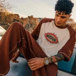 Grimey Camiseta Fire Route Bicolor - White - Spring 23 Cheap