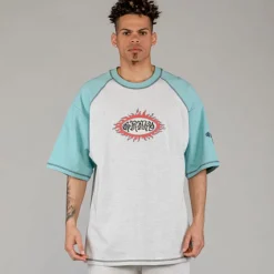 Grimey Camiseta Fire Route Bicolor Oversized - Blue - Spring 23 Discount