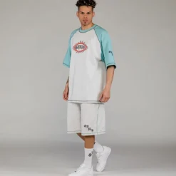Grimey Camiseta Fire Route Bicolor Oversized - Blue - Spring 23 Discount