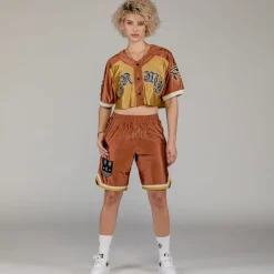 Grimey Camiseta Fire Route Girl Satin - Brown - Spring 23 Shop