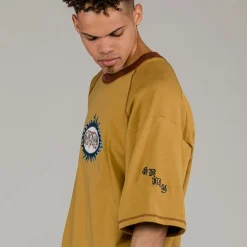 Grimey Camiseta Fire Route Oversized - Brown - Spring 23 Hot