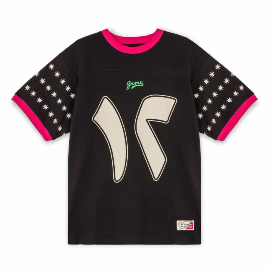 Grimey Camiseta Nablus Oversized Heavyweight - Black - Fw23 Fashion