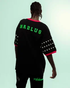 Grimey Camiseta Nablus Oversized Heavyweight - Black - Fw23 Fashion