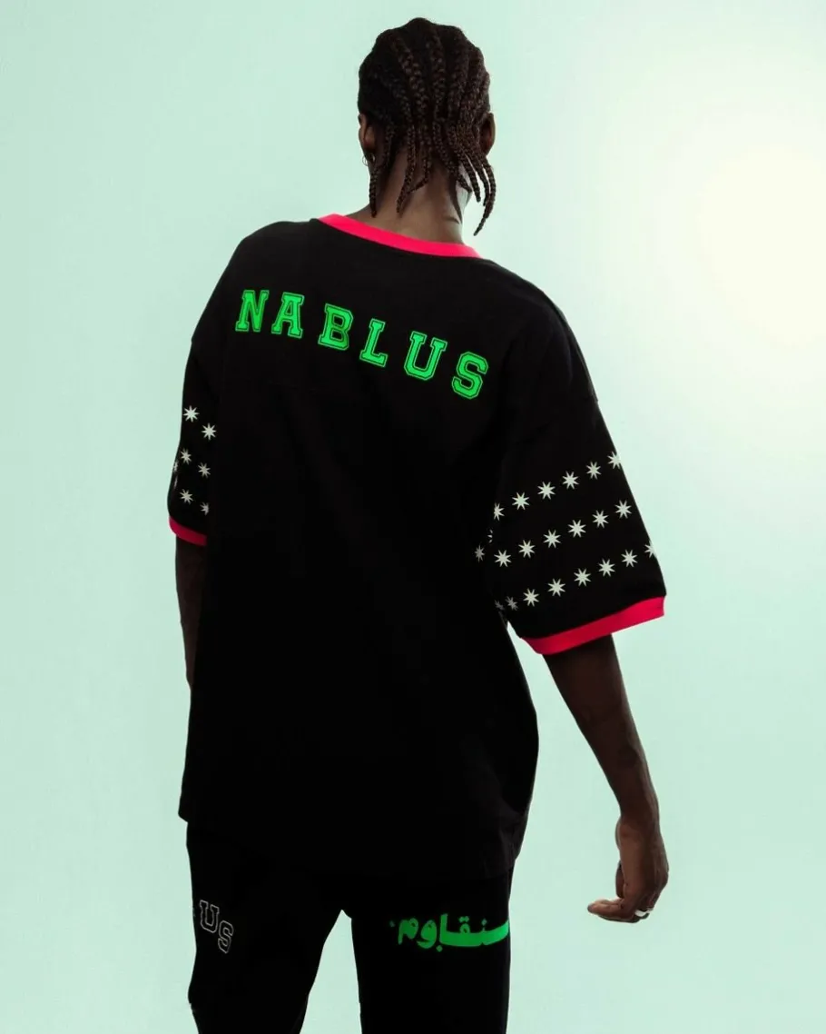 Grimey Camiseta Nablus Oversized Heavyweight - Black - Fw23 Fashion