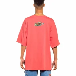 Grimey Camiseta "Nine Winds " Heavy Weight - Coral - Spring 22 Clearance