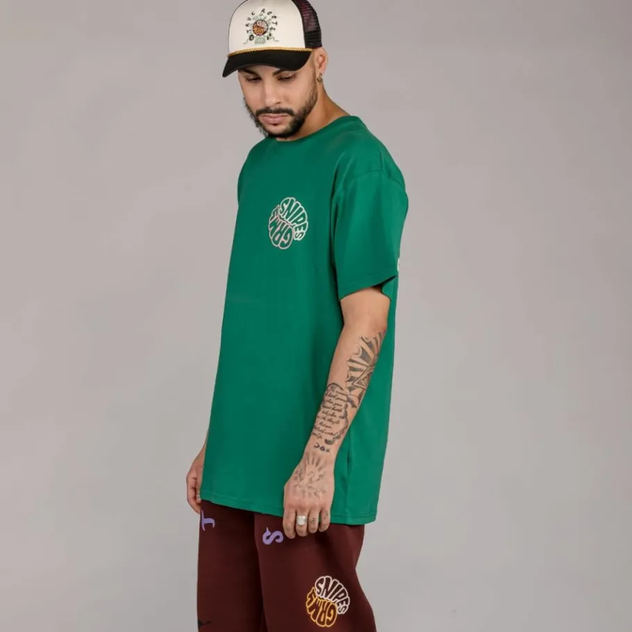 Grimey Camiseta "Snipes X True Roots" - Green - Fall 22 Outlet