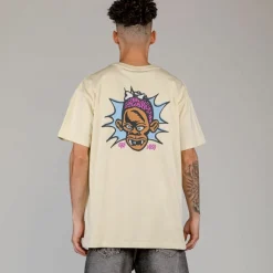 Grimey Camiseta The Brute Force Regular - Cream - Summer 23 Outlet
