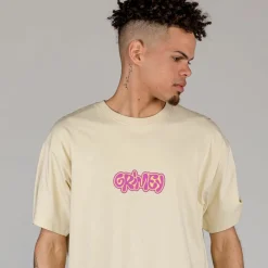 Grimey Camiseta The Brute Force Regular - Cream - Summer 23 Outlet