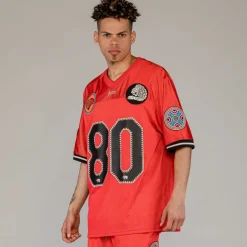Grimey Camiseta The Clout Mesh Football - Red - Spring 23 Cheap