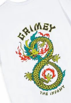Grimey Camiseta The Lucky Dragon - White - Ss24 Outlet