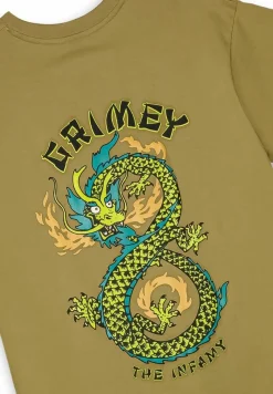Grimey Camiseta The Lucky Dragon - Millitary Green - Ss24 Outlet