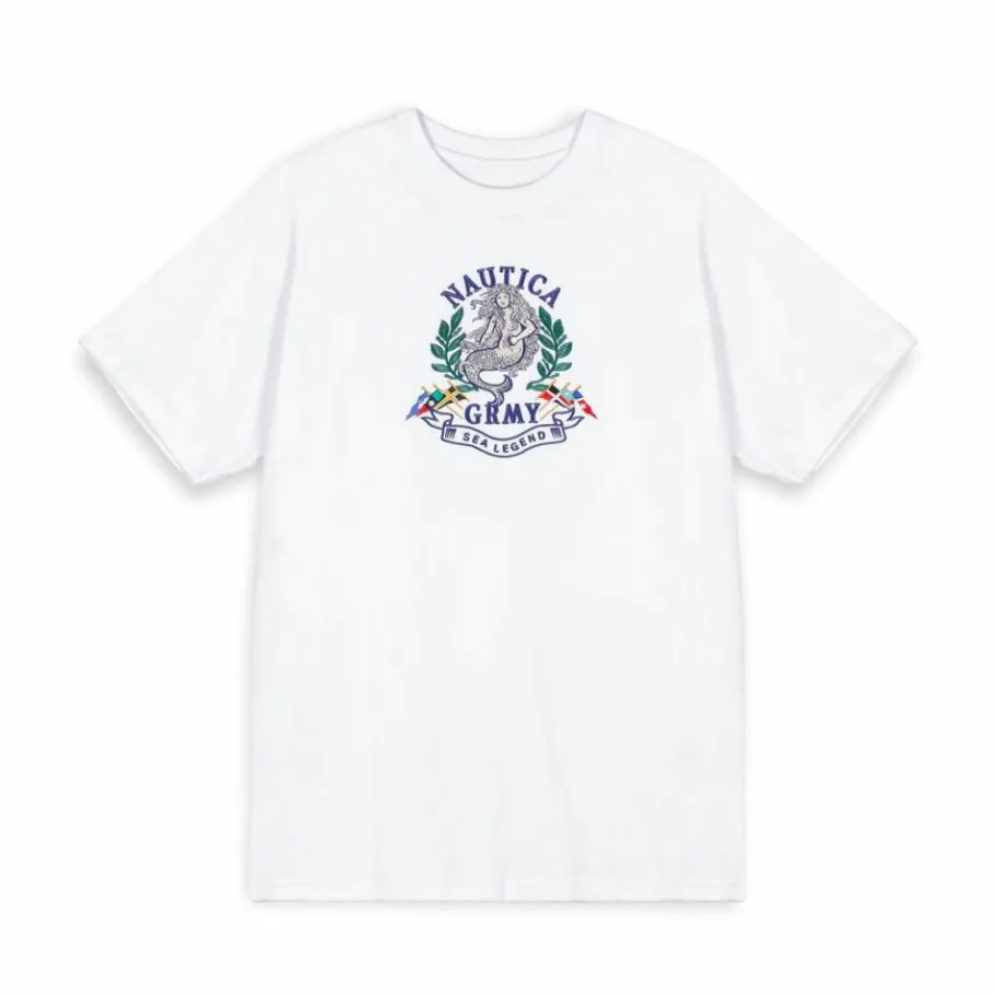 Grimey Camiseta The Sea Legend Nautica X Grmy - White - Ss24 Outlet