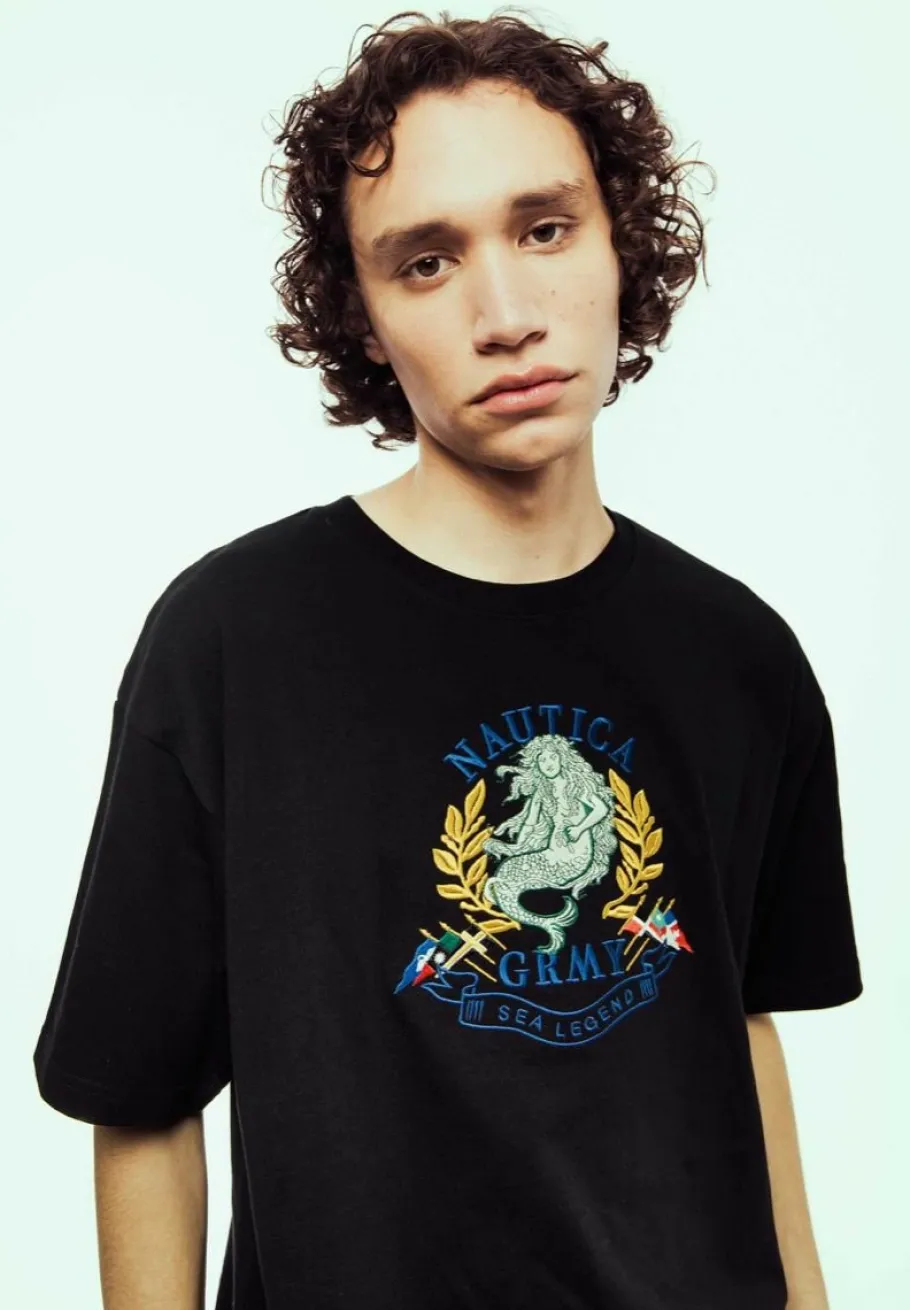 Grimey Camiseta The Sea Legend Nautica X Grmy - Black - Ss24 Discount