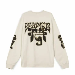Grimey Camiseta Manga Larga. Tusker Temple - White - Fw23 Shop