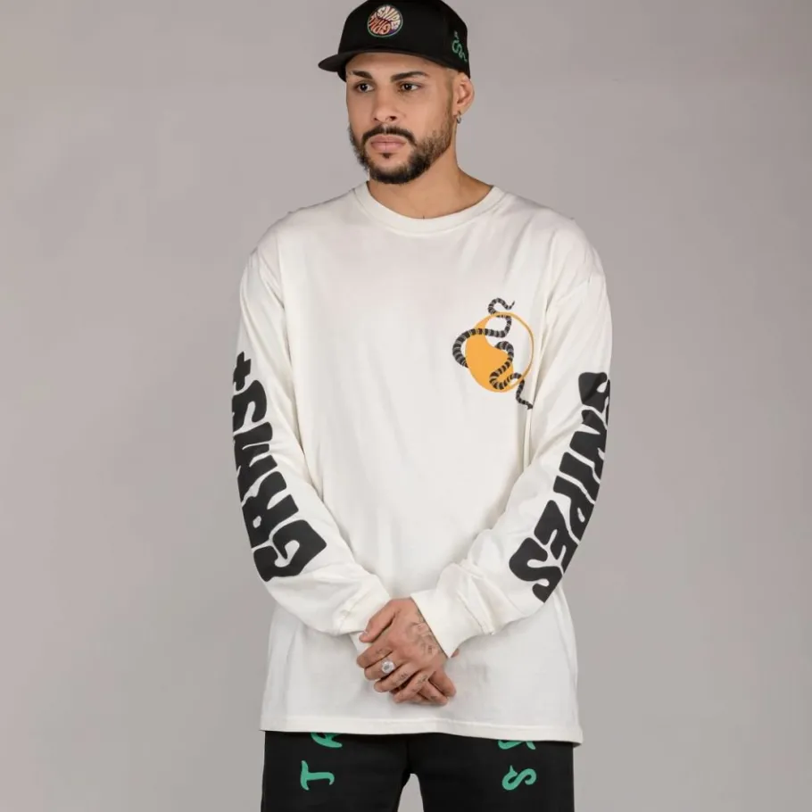 Grimey Camiseta Manga Larga "Snipes X True Roots" - White - Fall 22 Store