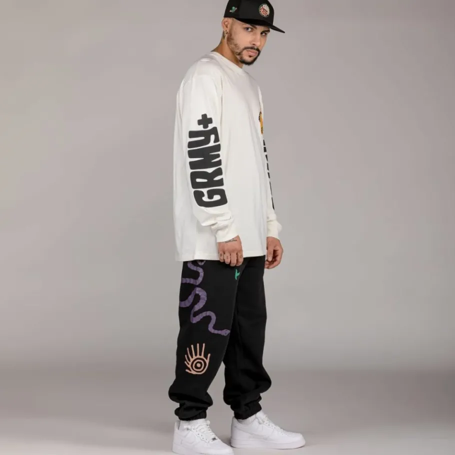 Grimey Camiseta Manga Larga "Snipes X True Roots" - White - Fall 22 Store