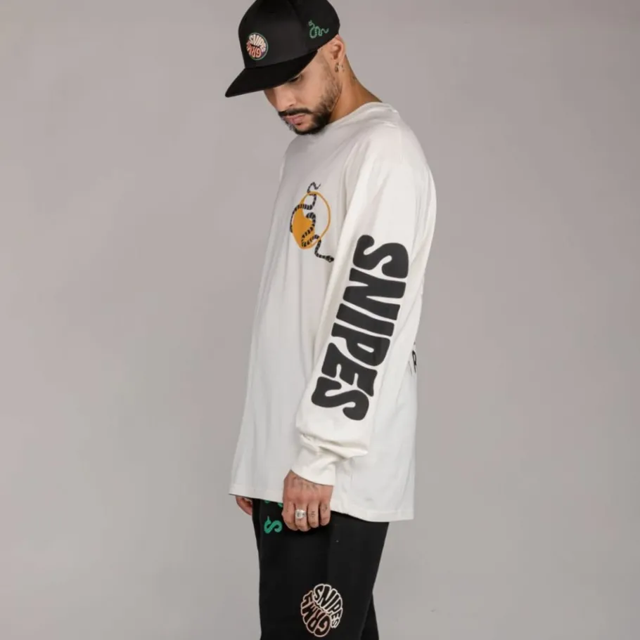 Grimey Camiseta Manga Larga "Snipes X True Roots" - White - Fall 22 Store