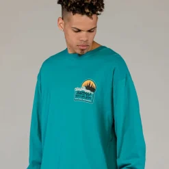 Grimey Camiseta Manga Larga Ufollow - Blue - Spring 23 Fashion