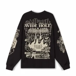 Grimey Camiseta Manga Larga Back At You - Black - Fw23 Online