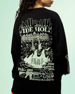 Grimey Camiseta Manga Larga Back At You - Black - Fw23 Online